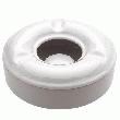 CENDRIER BLANC EN PORCELAINE AVEC COUVERCLE
