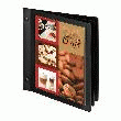 CARTE DE BAR NOIR A4 6 POCHET.