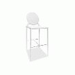 chaise haute - TABOURET CHAISE HAUTE DE BAR VICTORIA-T BLANC