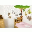 KIT STICKERS ADHÉSIFS POUR DÉCO MURALE : ANIMAUX D'AFRIQUE