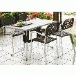LA TABLE PLIABLE LIGNE ROMA 110 X 70 CM - CHOCOLAT