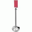 BARRIÈRE - INOX - CYLINDRE AVEC TABLEAU D'INFORMATION A4
