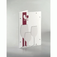 CARTE À MENU LOOP BLANC