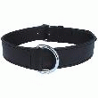 collier - COLLIER POUR CHIEN EN CUIR DOUBLE NOIR  LONGUEUR 45CM