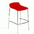 LOT DE 2 TABOURETS DE BAR X TREM BSS OPAQUE ROUGE