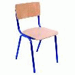 siege exterieur arena - CHAISE DE COLLECTIVITÉS EMPILABLE   CHAISE EMPILABLE LEA À PIÈTEMENT NOIR RAL 9005