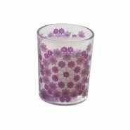 CERAMIQUE : VERRE A BOUGIE TRAITE POLYESTER