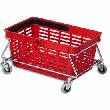 DURABLE PANIER DE SHOPPING AVEC ANSE EN NYLON ROUGE 19 LITRES 44 X 28 X 21 CM