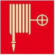 lance incendie - PICTOGRAMME INCENDIE LANCE À INCENDIE 200 X 200 MM