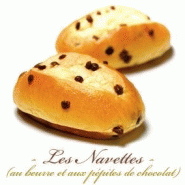 BRIOCHE INDIVIDUELLE - NAVETTES  AUX PETITES DE CHOCOLAT AU LAIT