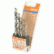 COFFRET DE 5 FORETS BOIS HSS, TYPE BRAD POINT QUEUE CYLINDRIQUE