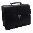 SERVIETTE EN CUIR - MONOLITH - NOIR
