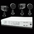 ENREGISTREUR NUMÉRIQUE VIDÉO IP COULEUR AVEC 4 CAMÉRAS FILAIRES THOMSON 512310