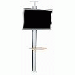 COLONNE SOL/PLAFOND FUNC POUR ÉCRANS PLATS LOURDS CFH ST3000 - SMS SILVER