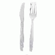 sachet plastique - KIT COUVERT TRANSPARENT 2 EN 1 (COUTEAU ET FOUCHETTE DANS SACHET PLASTIQUE)