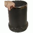 corbeille bureau - CORBEILLE DE BUREAU RONDE NOIR 10 L