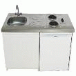 evier - Cuisinette Melamine Evier/ Frigo/Meuble Mela /Robinet