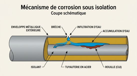 Mécanisme de corrosion sous isolation Mécanisme de corrosion sous isolation