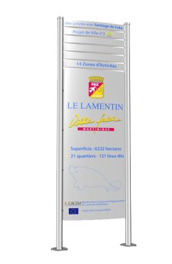 totem signalétique en inox totem signalétique en inox