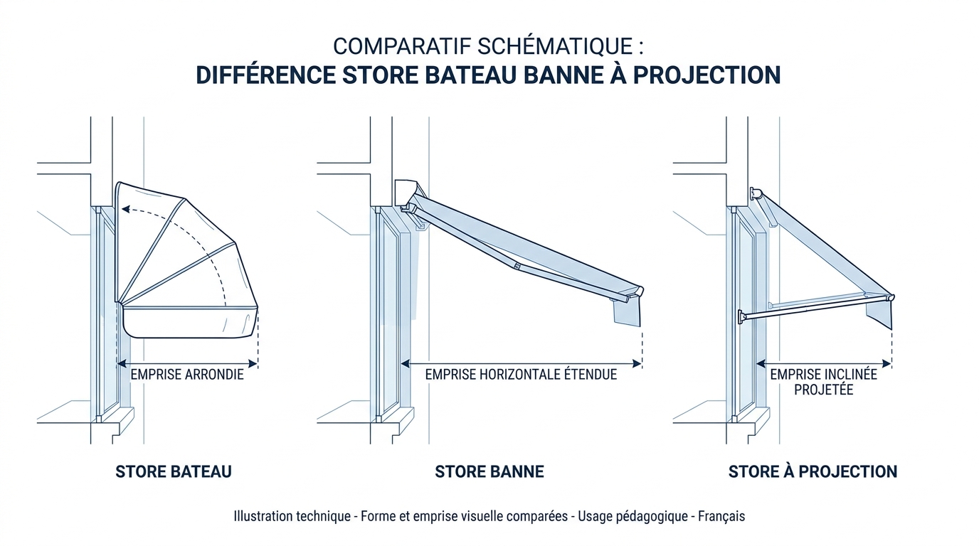 Différence store bateau banne Différence store bateau banne