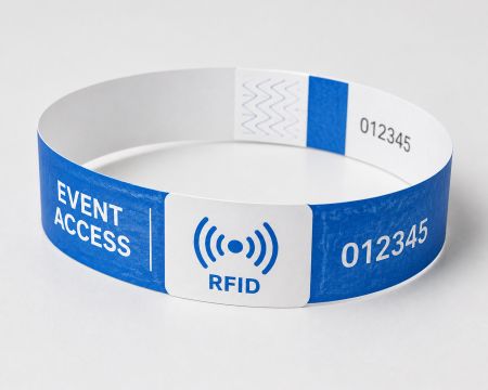 Bracelet RFID pour événement bleu Bracelet RFID pour événement bleu