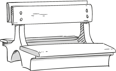 Banc public double assise Banc public double assise mobilier urbain