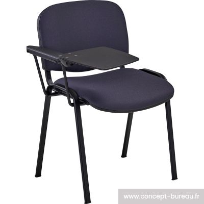 Chaise de conférence avec tablette écritoire Chaise de conférence avec tablette écritoire