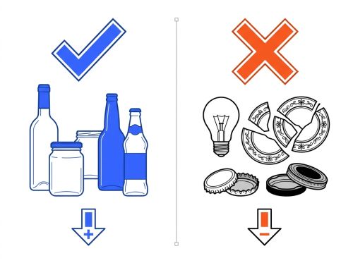 Règles de tri du calcin : contenants acceptés et contaminants interdits. Règles de tri du calcin : contenants acceptés et contaminants interdits.
