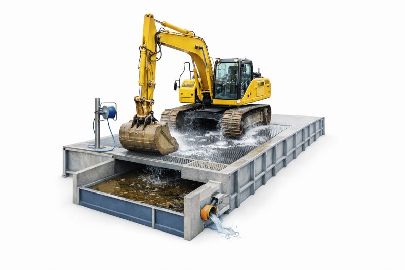 Aire de lavage pour engins de chantier Aire de lavage pour engins de chantier
