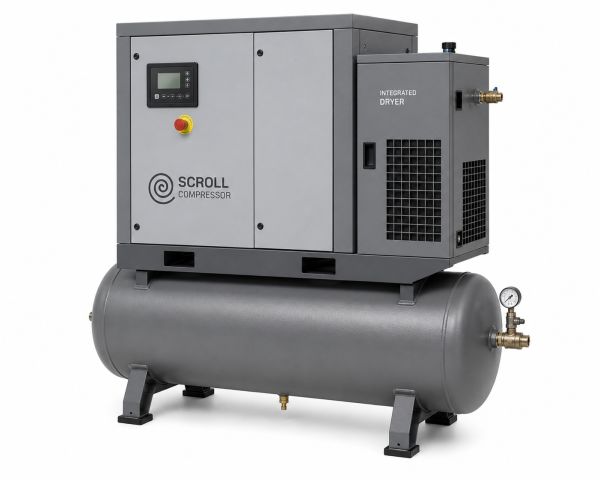 Compresseur industriel sur fond blanc Compresseur industriel sur fond blanc