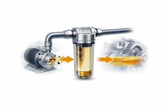 Système de filtration industrielle en action Système de filtration industrielle en action