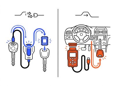 Clonage vs programmation OBD clé auto Clonage vs programmation OBD clé auto