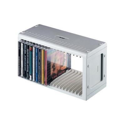 pianosetclaviers  Beco Silver Box Boîte de rangement 200 CD Argent (Import
