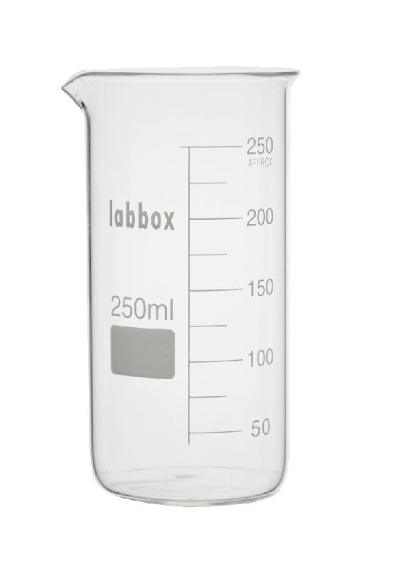 12 BÉCHERS FORME HAUTE, CAPACITÉ 250 ML 12 BÉCHERS FORME HAUTE, CAPACITÉ 250 ML