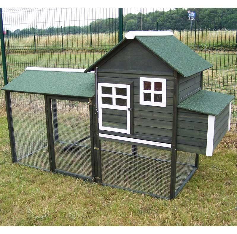 poulailler en bois 4/8 poules lbh jardin lch-6