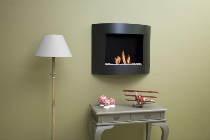 cheminee bio ethanol noire