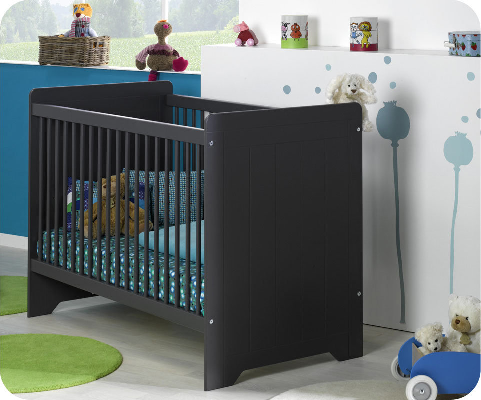 lit bebe gris anthracite