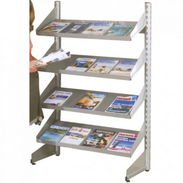 Présentoir Acrylique Incliné TAPKUA A6 - 12 Pièces - Transparent - Pour Menus Et Dépliants - Table/comptoir