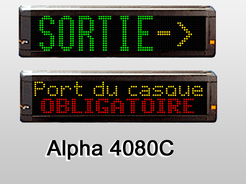 AFFICHEUR ÉLECTRONIQUE ALPHA 4080C