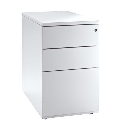 caisson de bureau blanc laque