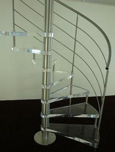 escalier helicoidal aluminium