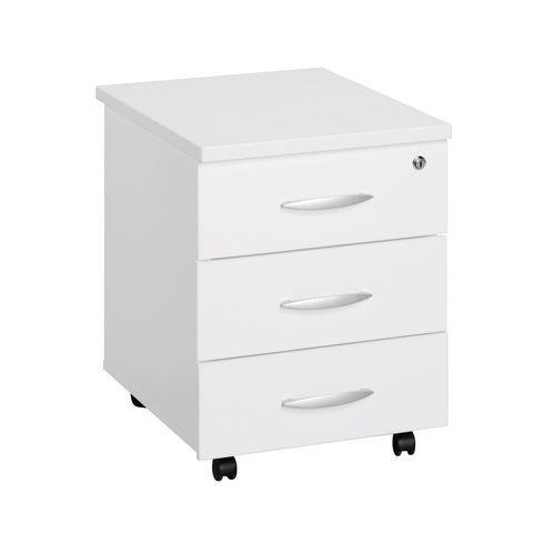 caisson de bureau en bois blanc