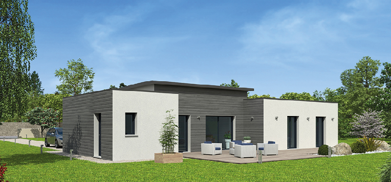 Maisons ossature bois contemporaines de plain-pied natitoa bacacier Maisons ossature bois contemporaines de plain-pied natitoa bacacier