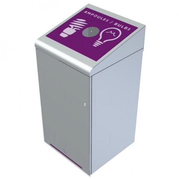 Poubelle tri selectif 120l ampoules