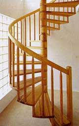 escalier helicoidal bois