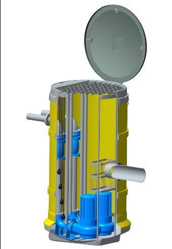 station de relevage eaux usees lotissement