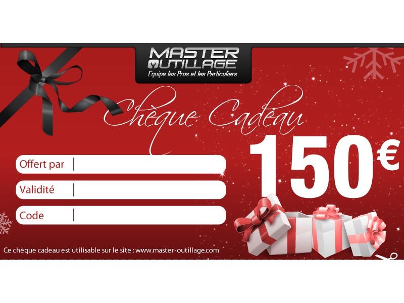 Cheque cadeau de 150 euros