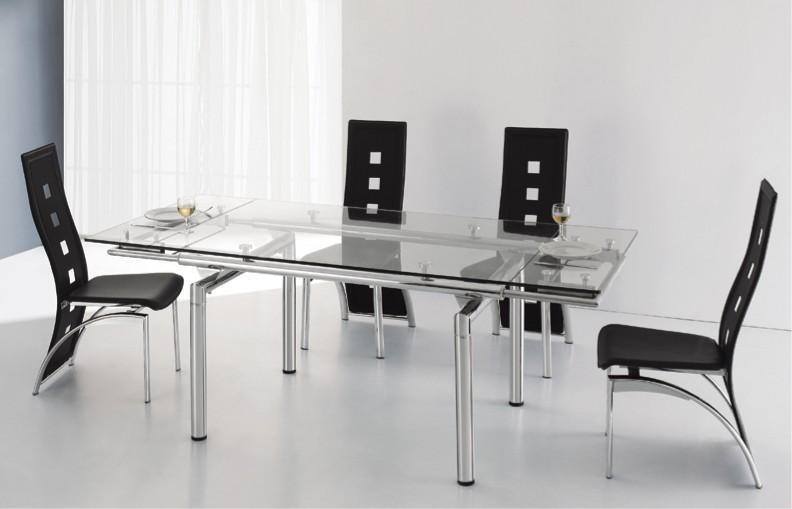 table en verre 2m