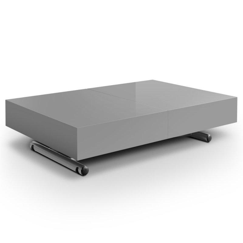 Table relevable extensible itaca grise brillante 12 couverts -> Table Relevable Grise Table relevable extensible itaca grise brillante 12 couverts -> Table Relevable Grise