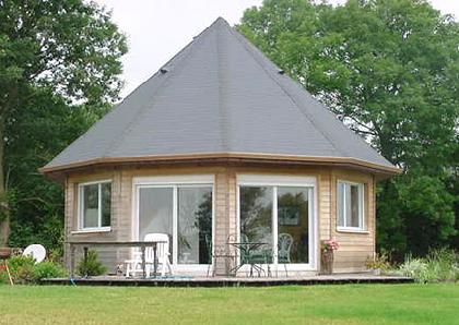 Maison en bois modele 5 pans